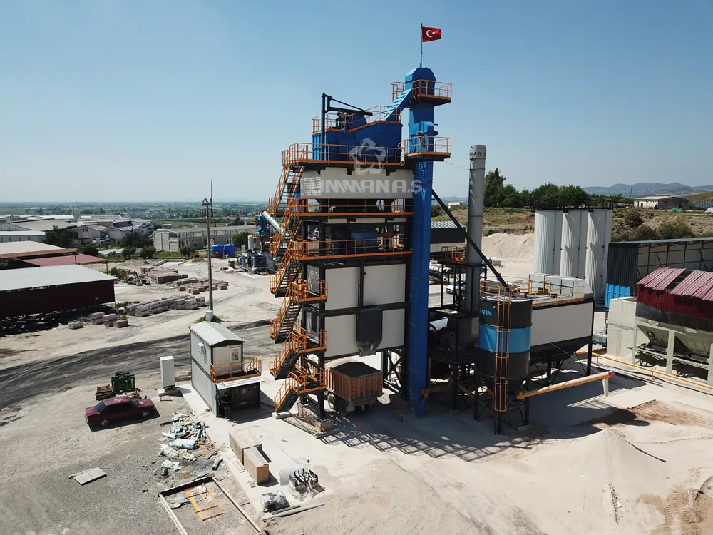 80 Ton/Saat Sabit Asfalt Plenti genel görünümü